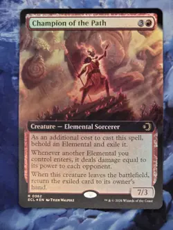 Champion of the Path | Lorwyn Eclipsed | Rare 363 | Extended Art, Foil | MTG - Image 1