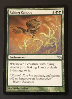 Raking Canopy x1 Shadowmoor LP Condition see front and back pics - Image 1