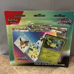 Pokemon Prismatic Evolutions Tech Sticker Collection - Leafeon - Image 1