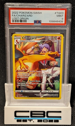 2022 Pokemon Lost Origin Charizard TG03 PSA 9 Mint - Image 1