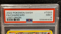 2022 Pokemon Lost Origin Charizard TG03 PSA 9 Mint - Image 3