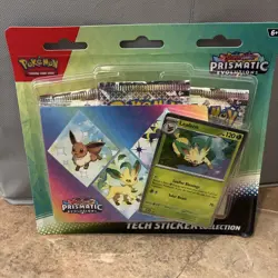 Pokemon Prismatic Evolutions Tech Sticker Collection - Leafeon - Image 1
