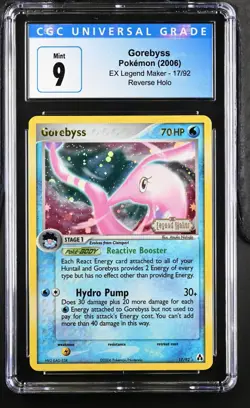 CGC 9 Mint Gorebyss Reverse Holo Stamped EX Legend Maker Pokemon TCG English - Image 1