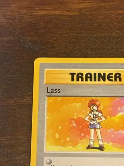 Pokemon TCG Base Set Shadowless 1st Edition Lass 75/102 Rare Trainer 1999 - Image 2