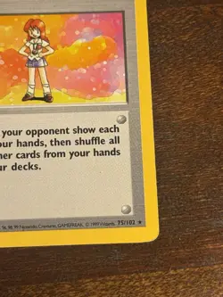 Pokemon TCG Base Set Shadowless 1st Edition Lass 75/102 Rare Trainer 1999 - Image 4