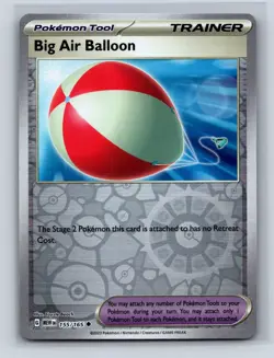 BIG AIR BALLOON 155/165 UC 151 POKEMON REVERSE HOLO NM - Image 1