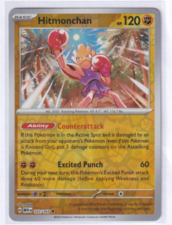 Hitmonchan 107/165 - Pokemon Scarlet & Violet 151 - Reverse Holo - Image 1