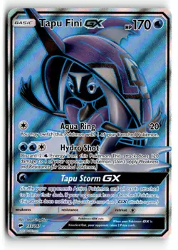 Tapu Fini GX 133/147 Rare Ultra Burning Shadows Pokemon Holo Near Mint - Image 1