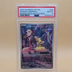 Pokemon TCG Marnie’s Morpeko 206 Sv: Scarlet & Violet Promo Holo PSA 8 70HP - Image 1