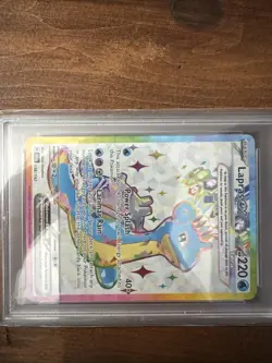 2024 POKEMON SCR EN-STELLAR CROWN ULTRA RARE #158 LAPRAS EX PSA 10 - Image 3