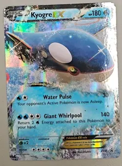 Kyogre EX XY41 XY Black Star Promo Pokemon TCG - NM - Image 1