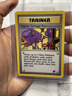 Pokemon TCG Team Rocket Nightly Garbage Run Trainer 77/82 Regular Uncommon NM/MT - Image 1