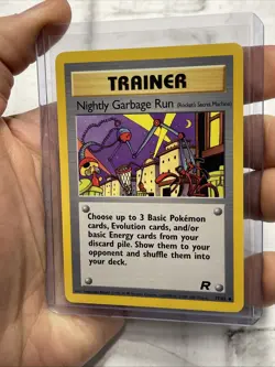 Pokemon TCG Team Rocket Nightly Garbage Run Trainer 77/82 Regular Uncommon NM/MT - Image 2