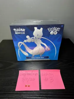 1 Sealed NEW Pokemon GO Elite Trainer Box ETB Mewtwo Pokemon TCG - Image 5