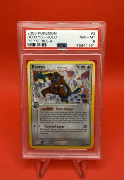2006 Pokemon Deoxys (Delta Species) 2/17 POP Series 4 Holo PSA 8 #2 - Image 2
