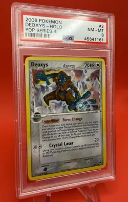 2006 Pokemon Deoxys (Delta Species) 2/17 POP Series 4 Holo PSA 8 #2 - Image 3
