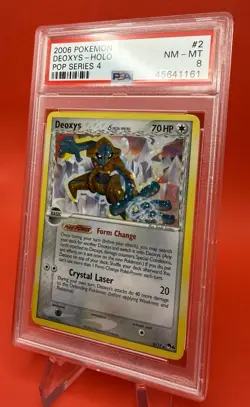 2006 Pokemon Deoxys (Delta Species) 2/17 POP Series 4 Holo PSA 8 #2 - Image 4