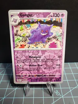 Pokemon TCG Gengar 094/165 Sv: Scarlet & Violet 151 Reverse Holo - Image 1