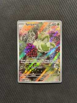 Pokemon TCG Sprigatito 196/193! NM/LP Condition! See Description! - Image 1
