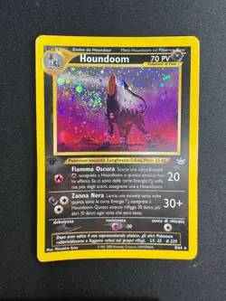 Pokemon Houndoom 8/64 Neo Revelation Rara Holo Prima Edizione Wizards ITA - Image 1