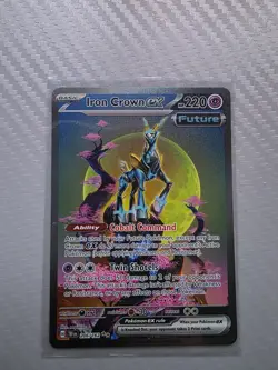 Pokemon TCG Iron Crown ex 206/162 Temporal Forces Special Illustration Rare NM - Image 1