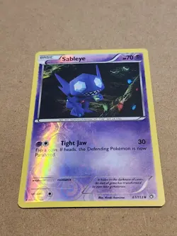 Pokemon Sableye 61/113 Reverse Holo Legendary Treasures Lightly Played - Image 1