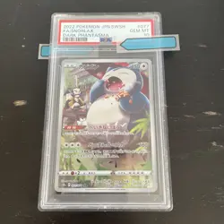 2022 POKEMON FULL ART/SNORLAX PSA 10 Japanese DARK PHANTASMA SET #077 - Image 1