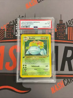 1999 Pokemon GERMAN 🇩🇪 1st Edition Base Set Bisaflor Holo 💎 RARE - PSA 6 - Image 1