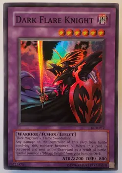 Yu-Gi-Oh! Dark Flare Knight DCR-017 Dark Crisis Vintage 2003 Near Mint - Image 1