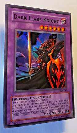 Yu-Gi-Oh! Dark Flare Knight DCR-017 Dark Crisis Vintage 2003 Near Mint - Image 3