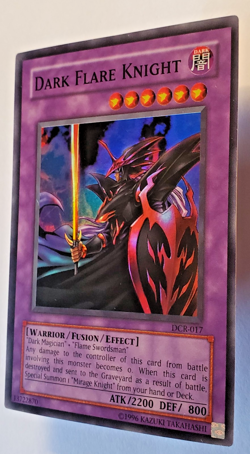 Yu-Gi-Oh! Dark Flare Knight DCR-017 Dark Crisis Vintage 2003 Near Mint - Image 4