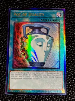 Pot Of Duality RA02-EN057 Yugioh 1st Edition Prismatic Ultimate Rare - Image 1