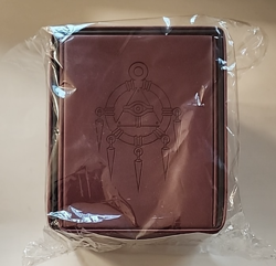 Ultra Pro Yu-Gi-Oh! Burgundy Millennium Ring Alcove Flip Deck Box - New Sealed - Image 2
