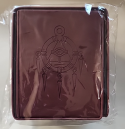 Ultra Pro Yu-Gi-Oh! Burgundy Millennium Ring Alcove Flip Deck Box - New Sealed - Image 3