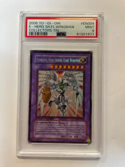 PSA 9 Elemental HERO Shining Flare Wingman CT03-EN004 Yu-Gi-Oh 2006 Collectors T - Image 1