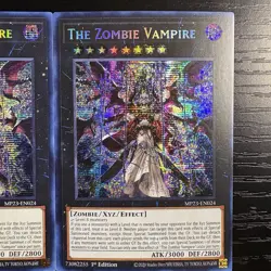 2x The Zombie Vampire 1st Edition Secret Rare Yu-Gi-Oh Dueling Tin MP23-EN024 NM - Image 3