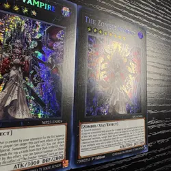 2x The Zombie Vampire 1st Edition Secret Rare Yu-Gi-Oh Dueling Tin MP23-EN024 NM - Image 5