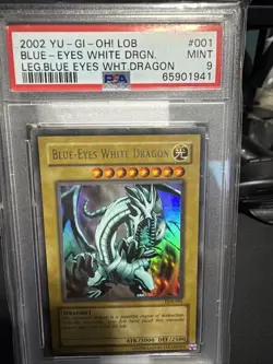 Blue Eyes White Dragon - LOB Unlimited - Original Print - PSA 9 MINT - Image 2