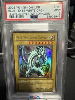 Blue Eyes White Dragon - LOB Unlimited - Original Print - PSA 9 MINT - Image 4
