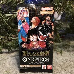 Bandai One Piece Card Game OP-09 Japanese Booster Pack - Image 1