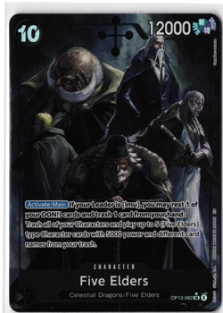 Bandai One Piece CCG Five Elders OP13-082 Carrying On His Will SR Foil ALT ART - Image 1
