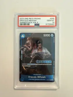 PSA 10 One Piece Dracule Mihawk Winner Pack Vol 4 St03-005 - Image 1