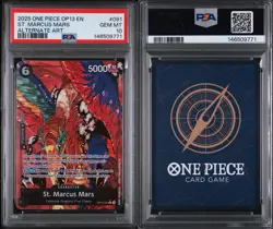 2025 ONE PIECE OP13-CARRYING ON HIS WILL ALTERNATE ART ST. MARCUS MARS PSA 10 - Image 2