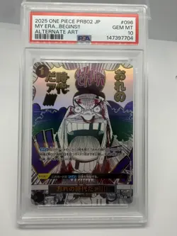 2025 ONE PIECE JAPANESE PRB02 OP09-096 ALTERNATE ART PSA 10 My Era … Begins !!! - Image 1