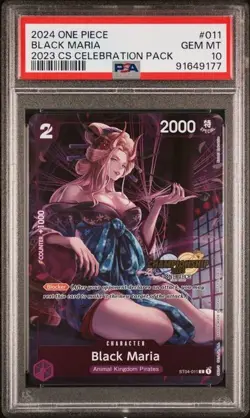 One Piece Black Maria CS Event PACK PSA 10 - Image 1