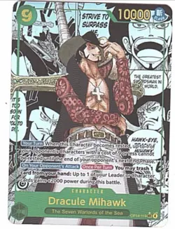 One Piece Dracule Mihawk Op14 Manga One Piece The Azure Sea Seven English - Image 1