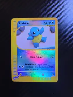 Pokemon Squirtle 131/165 Expedition Base Set Reverse Holo - Image 1