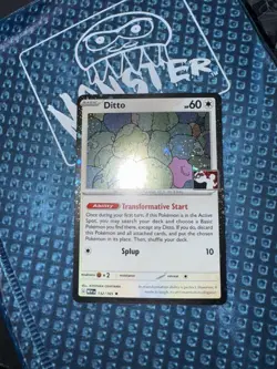 Ditto 132/165 Cosmos Holo Prize Pack Stamped Series 6 Pokemon TCG 151 Mew - Image 1