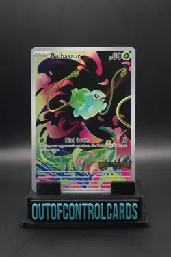 Pokemon Mega Evolution Bulbasaur Stamped Illustration Rare - Image 1