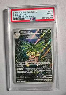 2025 Pokemon MEG EN Exeggutor Illustration Rare #135 PSA 10 Gem Mint - Image 1